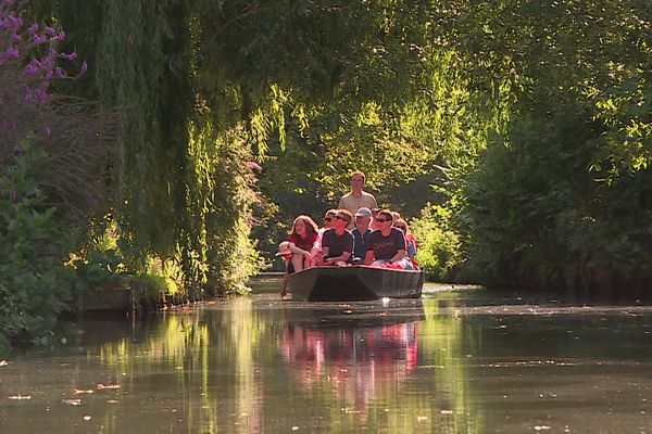 Chaque année, les hortillonnages d'Amiens attirent plus de 200 000 visiteurs.