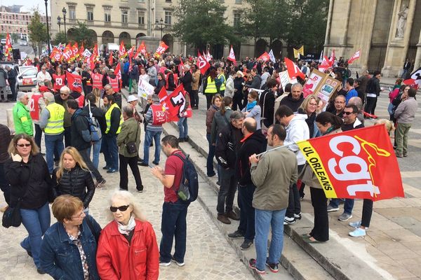 (Archives 9/10/2018) Une manifestation des syndicats à Orléans 