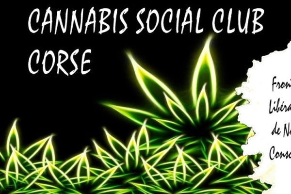 Capture d'écran de la bannière Facebook du Cannabis Social Club Corse