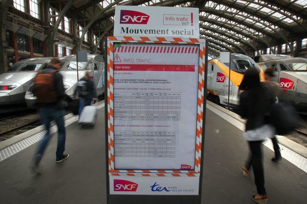 Grève à la SNCF ce jeudi (en gare Lille Flandres)