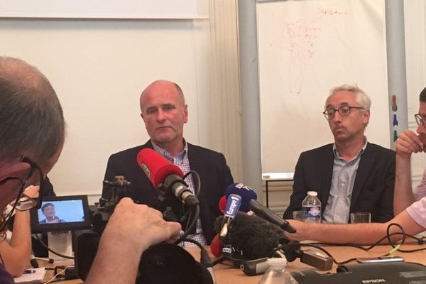 Vincent Debraize, accusé d'avoir agressé verbalement et physiquement Nathalie Kosciusko-Morizet, lors de sa conférence de presse le 22 juin 2017.