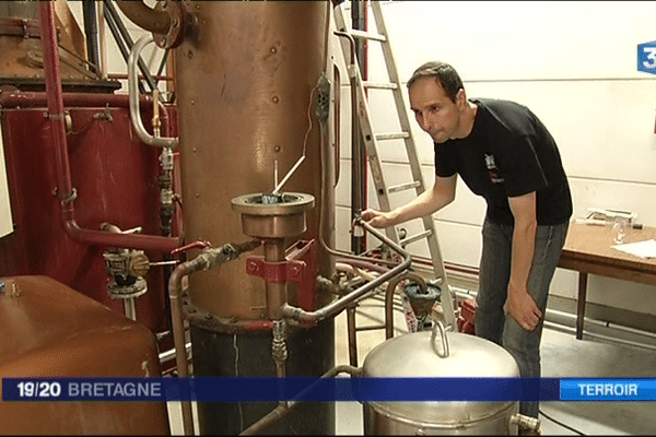 Distillation du Lambig dans un entreprise de Plomelin (29)