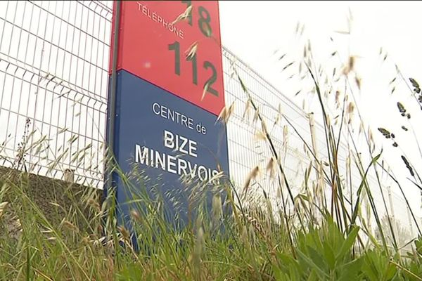 La caserne des pompiers à Bize-Minervois, dans l'Aude