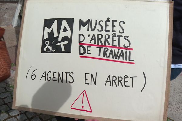 Six agenst des Musées de Besançons e trouventactuellement en arrêt de travail.