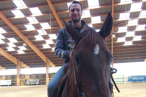  Jeffrey Touroute-Thomas, l'étoile montante du reining, a posé ses valises dans un ranch de Lentilly, près de Lyon