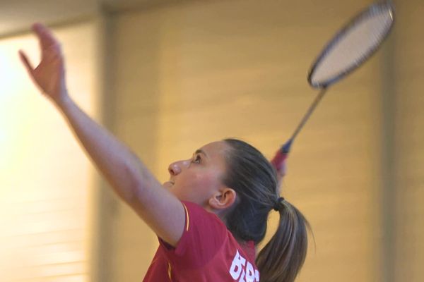 Coraline Bergeron à l'entraînement.