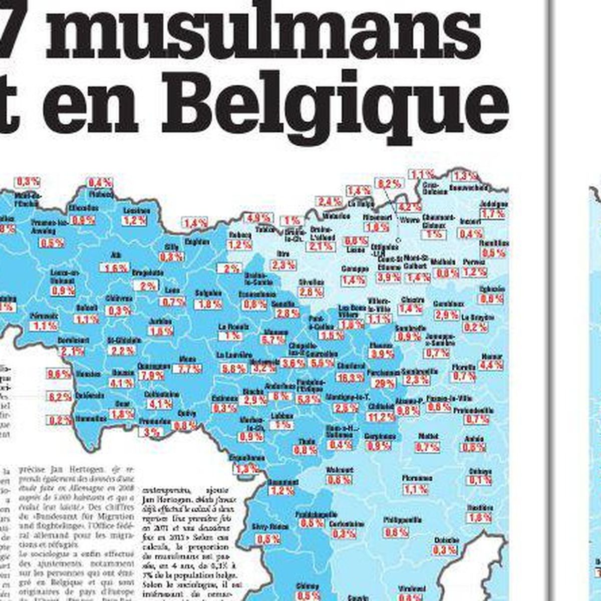 Belgique Une Carte Des Musulmans Commune Par Commune Fait Polemique