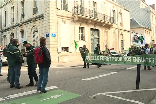 Manifestation des agents de l'ONF à Nancy