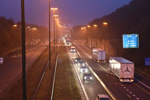 Une autoroute belge. Image d'illustration