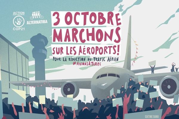 Alternatiba et Cop21 appellent à marcher sur les aéroports.