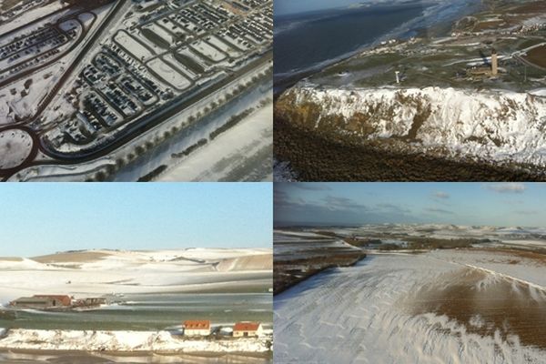 Quatre photos du Nord Pas-de-Calais vu du ciel ce mardi après-midi. 