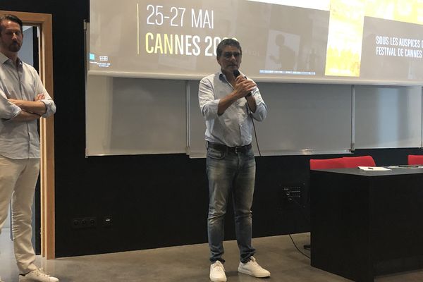 L'acteur Pascal Elbé est venu vendredi 27 mai pour une masterclass avec les étudiants de l'Université Côte d'Azur à Cannes.