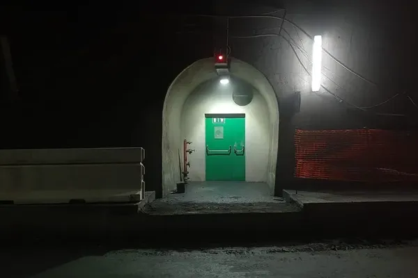 L'un des 13 "bypass" qui permettront des connexions entre les 2 tunnels pour les piétons et les véhicules de secours.