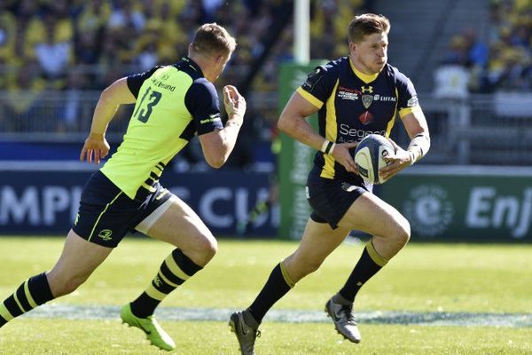 David Strettle balle en main contre le Leinster à Gerland. Artisan de la victoire de l'ASM en demi-finale de Champions Cup, il va affronter son ancien club des Saracens en finale.