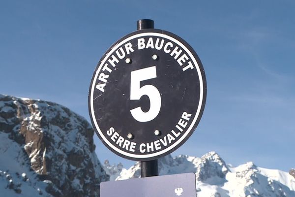 La piste Arthur Bauchet, une piste noire de Serre-Chevalier.