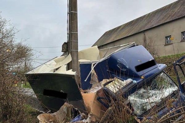 L'accident s'est produit ce mercredi 11 décembre au matin sur la départementale 53