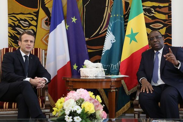 Emmanuel Macron et son homologue sénégalais Macky Sall