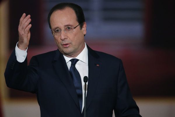 François Hollande lors de sa conférence de presse du mardi 14 janvier 2014