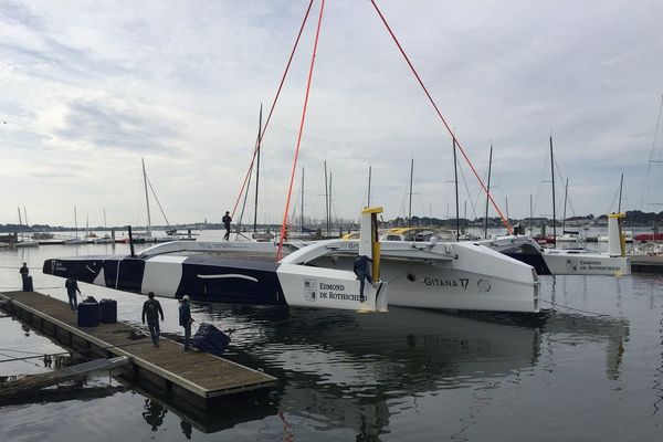 Le Gitana a été mis à l'eau à Lorient