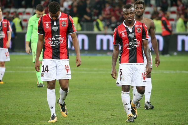 Les Aiglons à l'issue de la rencontre perdue contre l'OM.