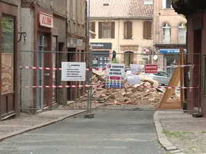 La circulation est coupée dans certaines rues du centre-ville.