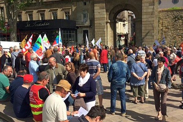 Carcassonne - défilé dans les rues de la préfecture audoise - 14 juin 2016.