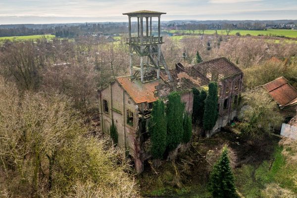 L'ancienne fosse Flines n°2 à Anhiers, dans le Nord, fait partie des cinq bâtiments sélectionnés pour le Loto du Patrimone.