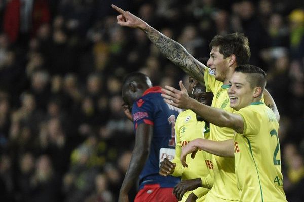 Joie nantaise sur l'ouverture du score par Emiliano Sala