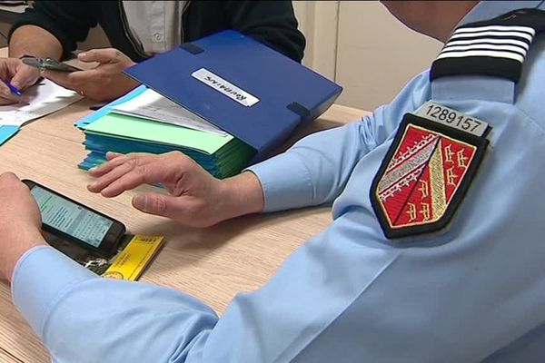 Le PC de l'opération dans les locaux de la section de recherche de la gendarmerie de Strasbourg.