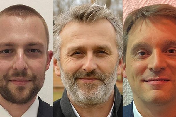 De gauche à droite : Jorys Bovet, Yannick Monnet et Nicolas Ray, les trois nouveaux députés de l'Allier.