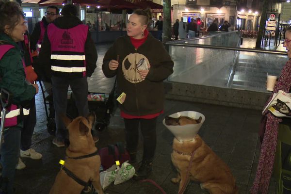 Lors d'une maraude de l'association Gamelles Pleines dans les rues de Rennes