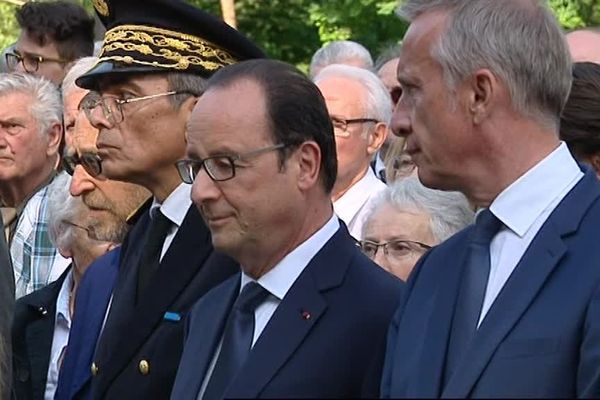 Bernard Combes avec François Hollande à Tulle