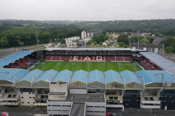 Le stade du Roudourou vu du ciel