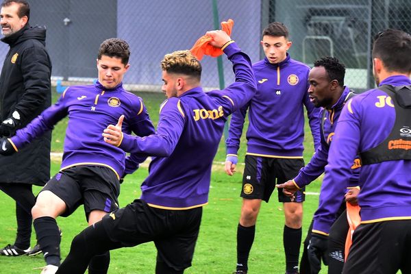 Les Toulousains lors de leur premier entraînement de l'année, le 2 janvier.