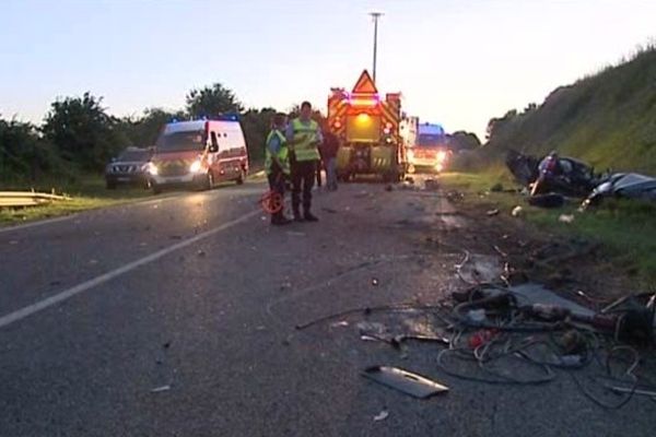 Les secours sont intervenus pendant quatre heures, ce lundi soir. 