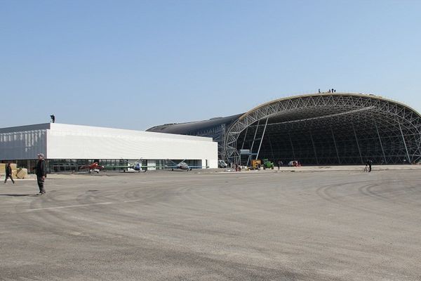 Le chantier du futur musée Aéroscopia se poursuit.