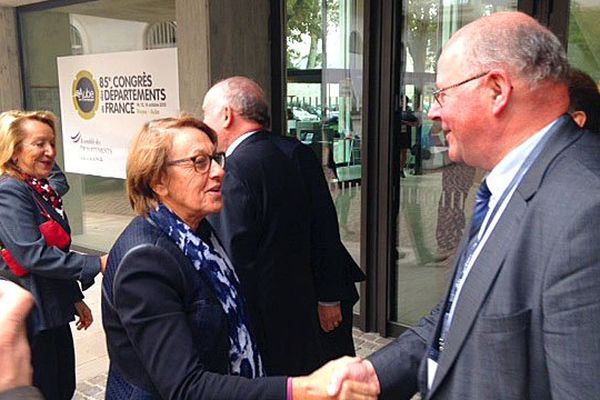 Marylise Lebranchu à Troyes pour les congrès des départements de France