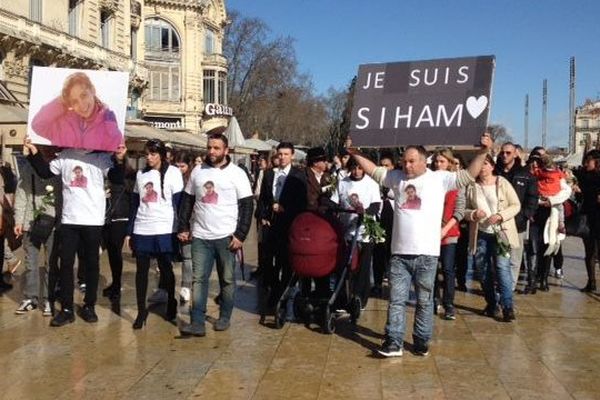 Les proches de Siham ont défilé de la place de la Comédie au palais de justice de Montpellier