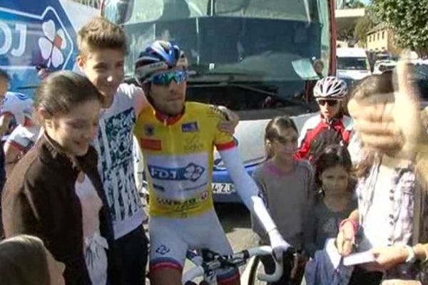 Thibaut Pinot, vainqueur du 29ème tour cycliste du Gévaudan en Lozère.