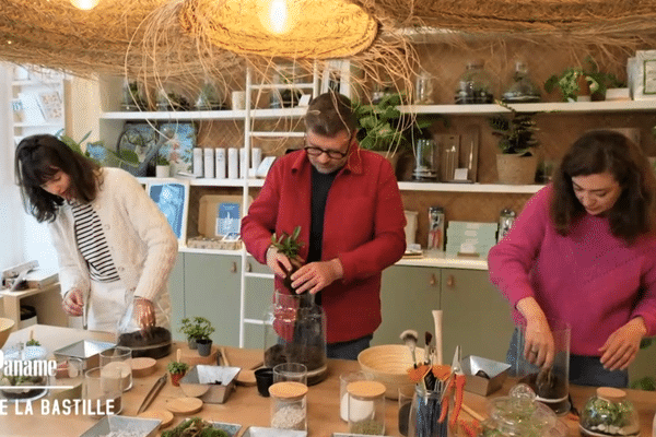 Atelier terrarium avec Marie et Julie