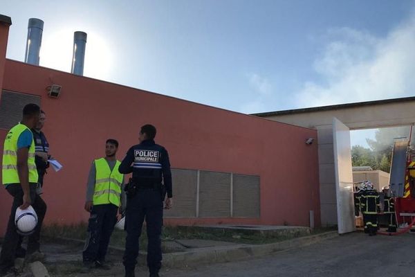 Incendie à la centrale thermofrigorifique du quartier Odysseum à Montpellier le 1er octobre 2019