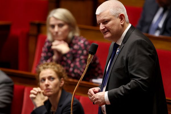 Le député de la Charente-Maritime, Olivier Falorni, s'exprime à l'Assemblée nationale lors d'une séance de questions au gouvernement, le 8 novembre 2022 (Illustration).