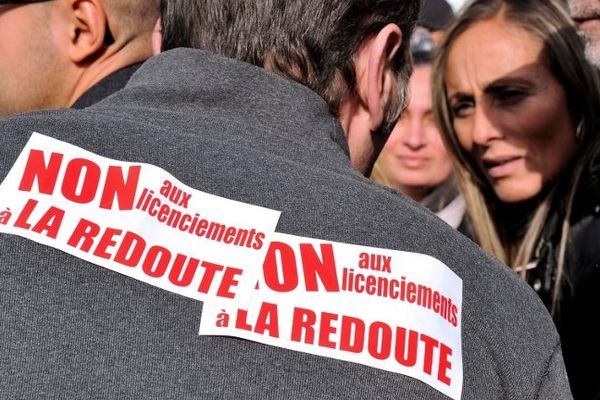 Le 30 octobre dernier, au cours d'une manifestation contre les licenciements à La Redoute.