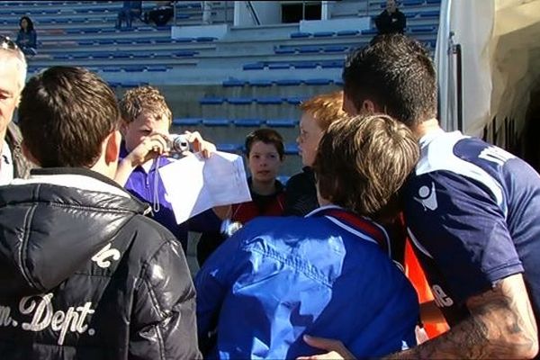 Ambiance chaleureuse à l'entraînement au stade du Moustoir