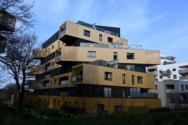 Des appartements avec terrasse en construction à Rennes en janvier 2020