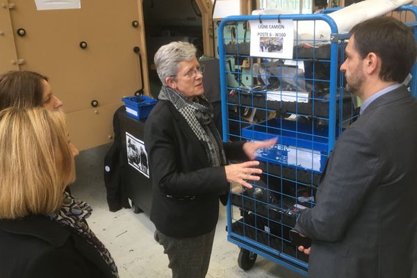 Geneviève Darrieussecq en visite au sein de deux entreprises limougeaudes ce lundi 17 février.