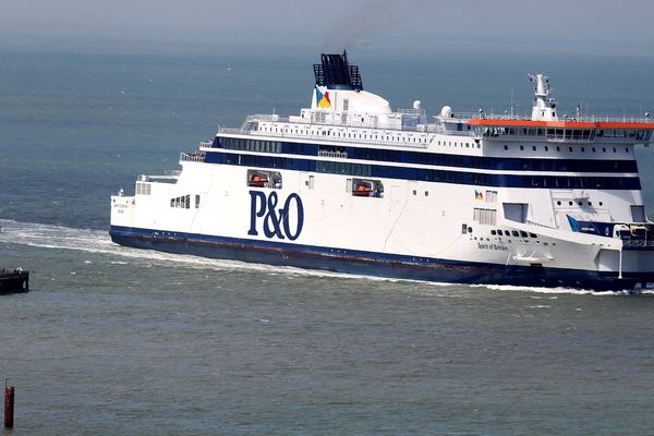 Bâteau de la P&O à bord duquel voyageaient les 28 migrants.