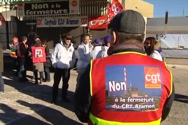 Inquiétude devant la centrale EDF d'Aramon