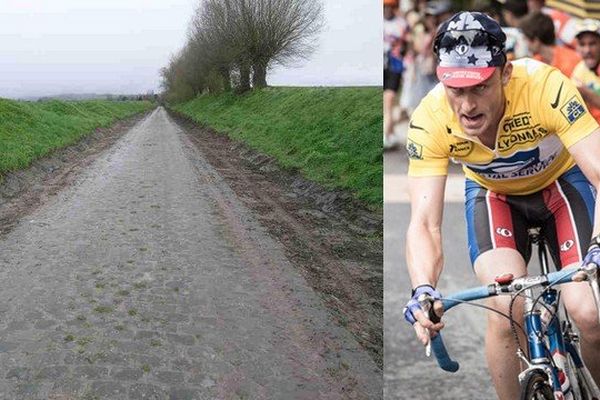 Ben Foster, bluffant "sosie" de Lance Armstrong devrait rouler sur le pavé de Maing ce vendredi. 