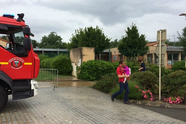 Ecole évacuée à Pibrac après les orages